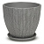 Горшок керамический Меланж серый 5,9л