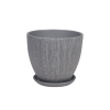 Горшок керамический Меланж серый 8,9л