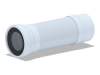 Удлинитель гибкий для унитаза выпуск 110 мм К731R (365-1085мм)  Уд