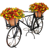 Садовый велосипед на 4 горшка