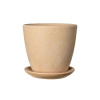 Горшок бетон Замша бутон бежевый 1,31л