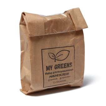 Набор для выращивания микрозелени My Green Редис санго:лоток+коврик+семена