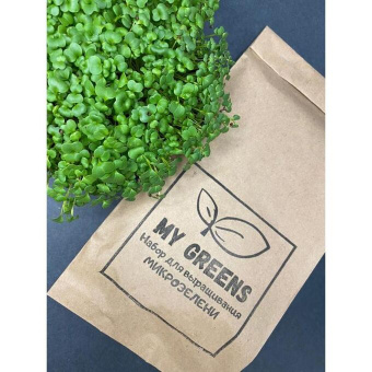 Набор для выращивания микрозелени My Green Брокколи:лоток+коврик+семена