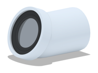 Сливная муфта д/унитаза 110*22,5° W2220 Уд