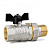 Кран шаровой 1/2"НР / 1/2"ВР c американкой бабочка LD