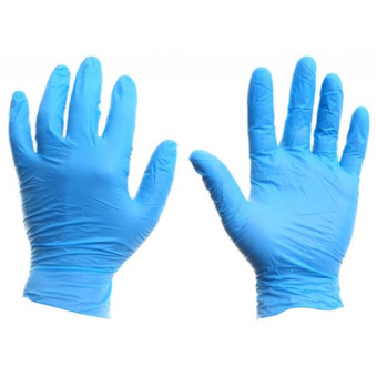 Перчатки нитриловые Connect Blue Nitrile размер M