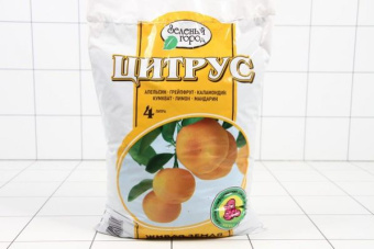 Почвогрунт на основе биогумуса Цитрус Зеленый город 4л