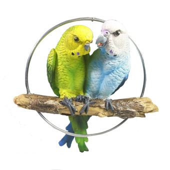 Фигура садовая Попугаи пара