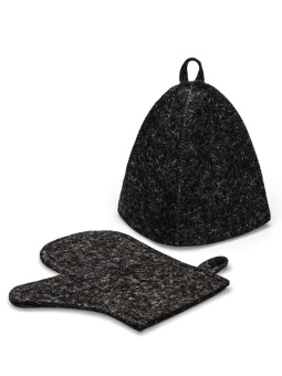 Набор банный (шапка, рукавица) 
