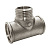 Тройник 3/4"ВР / 3/4"НР / 3/4"ВР латунь никель Valfex (Уд)