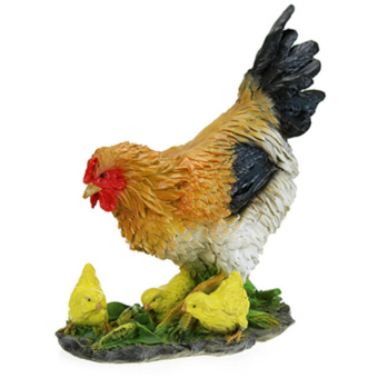 Фигура садовая Курочка с цыплятами