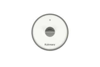 Крышка стекло d=26см c п/о силиконовый ободок Kukmara