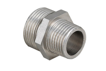 Ниппель переходной 3/4"НР / 1/2"НР латунь никель LD