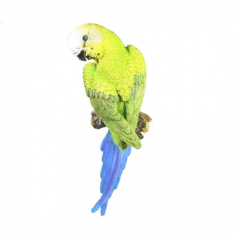 Фигура садовая Попугай волнистый на ветке 