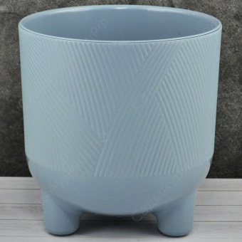 Горшок Фита 1,45л ментол с дренажной вставкой