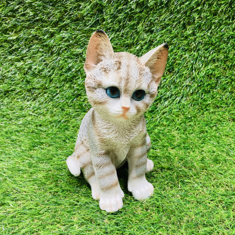 Фигура садовая Полосатый котенок