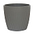 Горшок Эви VipSet 4,5л серый с дренажной системой 