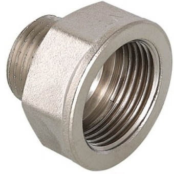 Переход 3/4"ВР / 1/2"НР латунь никель LD